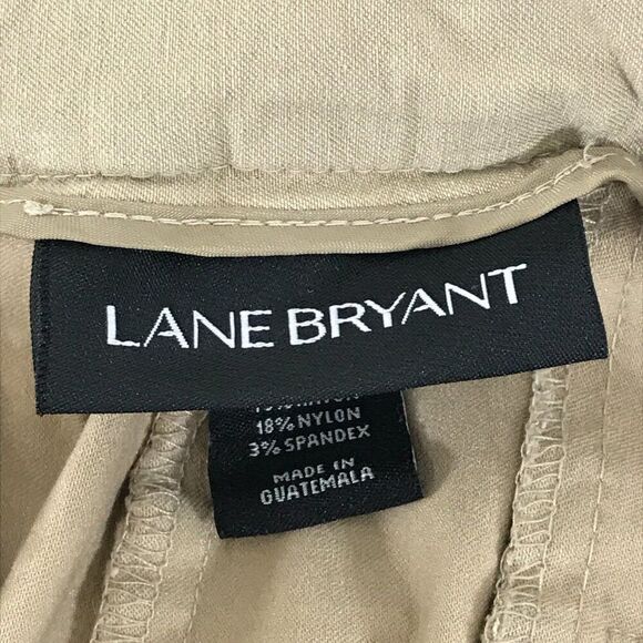 Lane Bryant Boot Cut Dress Pants Women's Plus Size 20 Regular Tan Stretch Career - Picture 8 of 10